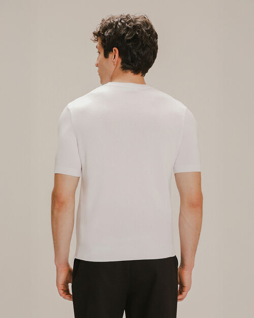 Playera De Punto Blanca